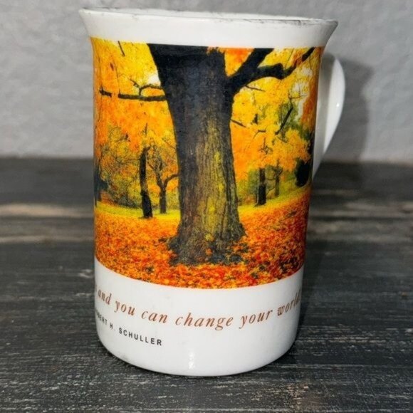 Ken Duncan Hour Of Power Ministry Bone China Mug Autumn Scene Dishwasher & Micro - Picture 1 of 9